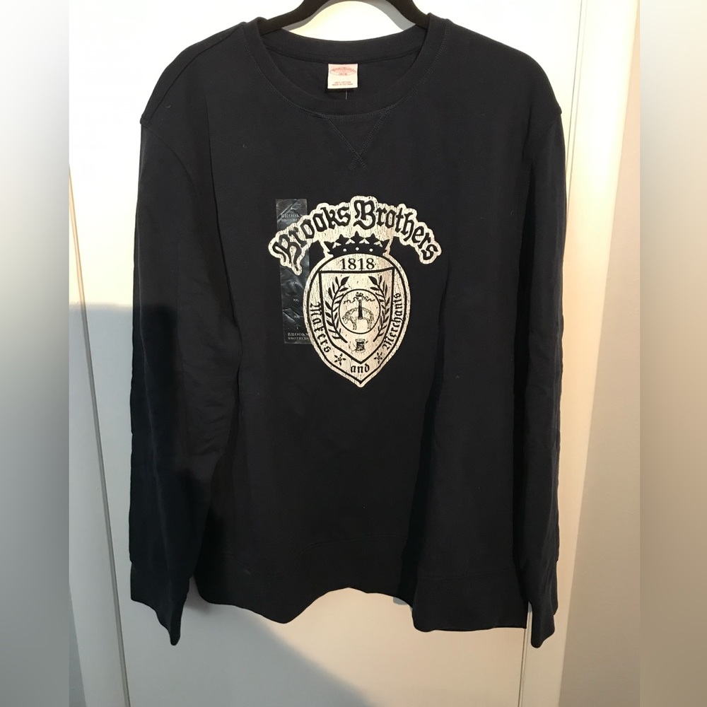 Brooks Brothers Crest Crewneck Sweatshirt